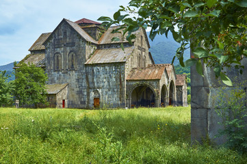Fototapeta na wymiar Ancient church in beautiful armenian monastery Akhtala