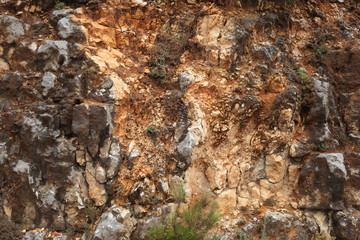 Brown rock surface
