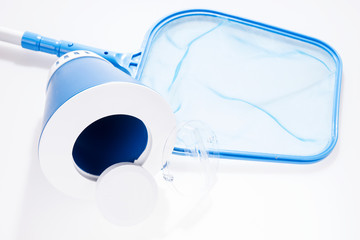 Swimming pool service and equipment with cleaning products