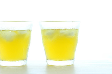 冷たい緑茶
