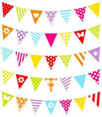 Obraz premium 5 Seamless Festoons Mix Pattern Retro