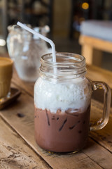 Iced chocolate drink.