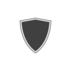 Shield silhouette, logo, icon