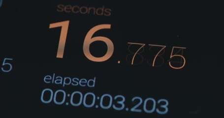 Digital timer running on a smartphone screen - Powered by Adobe