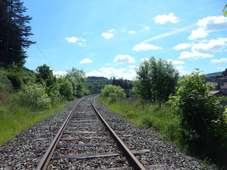 Fototapeta premium Vélorail Haute-Loire
