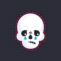 crying skull emoji
