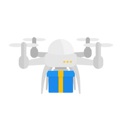 Drone delivery vector illustration