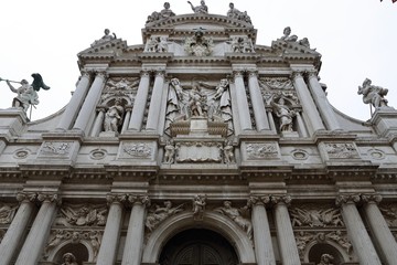 Stone sculpture  in Venice, Italy
