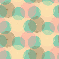arc wheels and dots seamless pattern in pastel shades