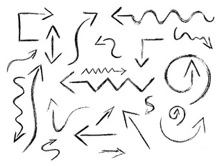 Set vector doodle arrows