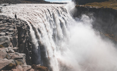 Dettifoss waterfall closeup