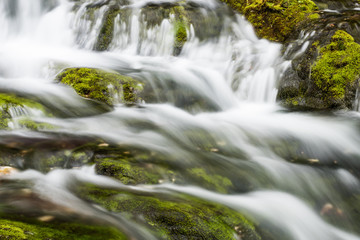 Crystalline water games. Fontanon of Goriuda. Chiusaforte, Friuli