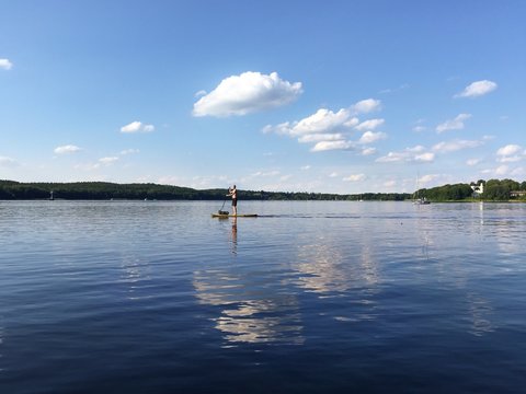 Stehpaddeln auf der Havel