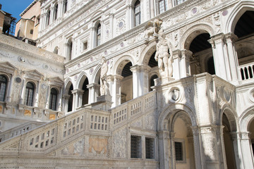 Fototapeta na wymiar Inner court of Palazzo Ducale (Doge's Palace) in Venice, Italy