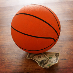 Basketball betting conceptual image