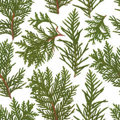Fototapeta premium Leaf colored seamless pattern