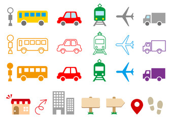 ショップ　アクセスマップ用アイコンセット