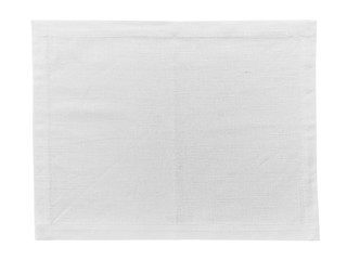 White napkin isolated on white © thanksforbuying