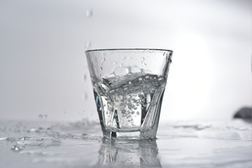 Pour water