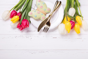 Festive  table setting.