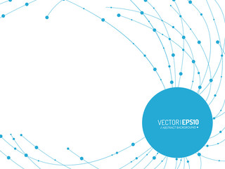 Obraz premium Connected Lines and dots. Network sign. Vector illustration