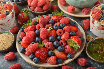 Various fresh berries