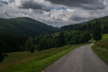 Naklejka premium road in the mountains