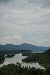 Obraz premium Panorama lac de Mediano Ainsa Espagne