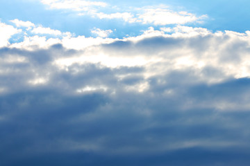 Storm clouds close the sky