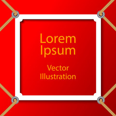 Border applique vector background.