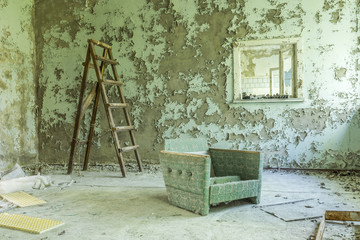 Obraz na płótnie Canvas Abandoned Hospital of Pripyat