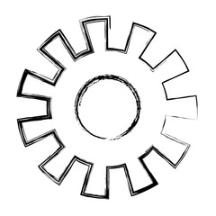 monochrome blurred silhouette of pinion model one vector illustration