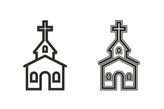 Church vector icon.