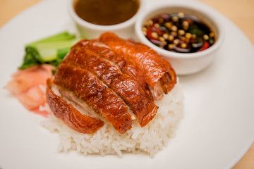 roasted duck with rice, Thai food, Chinese food