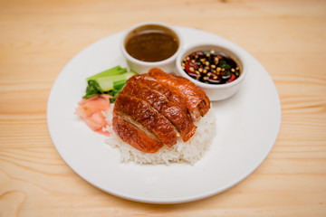 roasted duck with rice, Thai food, Chinese food