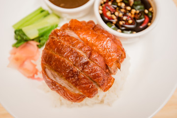 roasted duck with rice, Thai food, Chinese food