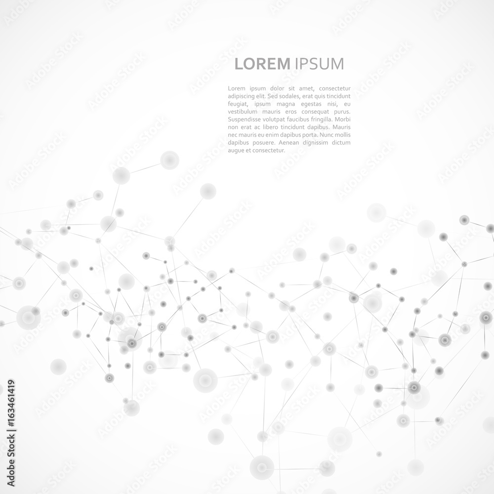 Poster structure molecule and communication background