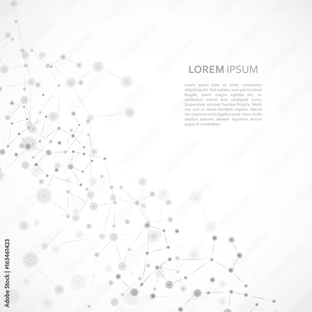 Poster structure molecule and communication background