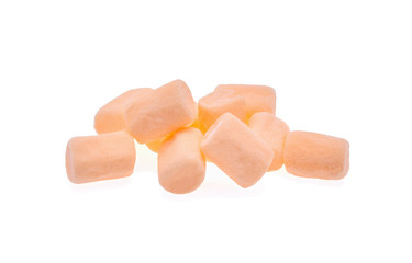 Marshmallow isolated on white background