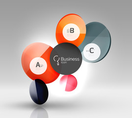 Glass circles banner