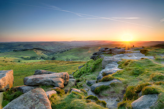Sunset from Higger Tor