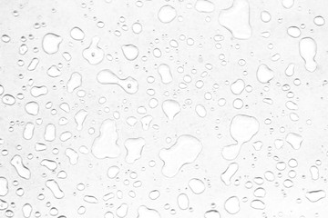 abstract water drops on a white background