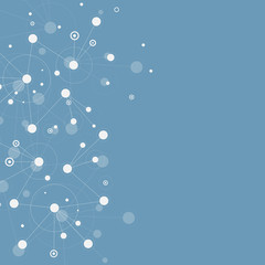 Abstract vector network connection structure