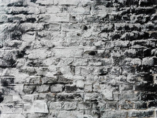 Obraz premium schwarz-weiße Mauer