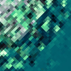 Obraz premium Green abstract pattern in low poly style.