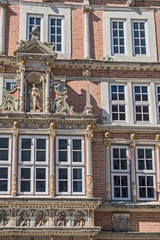 Stadt  Hameln - Historische Gebäude in der Osterstraße