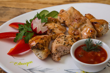 Meat, steak, shish kebab