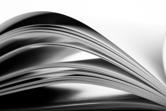 Education and wisdom concept - Macro view of book pages