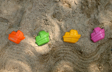 Fototapeta na wymiar Sand toys