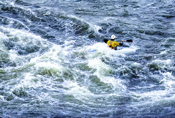 Kayakers in River